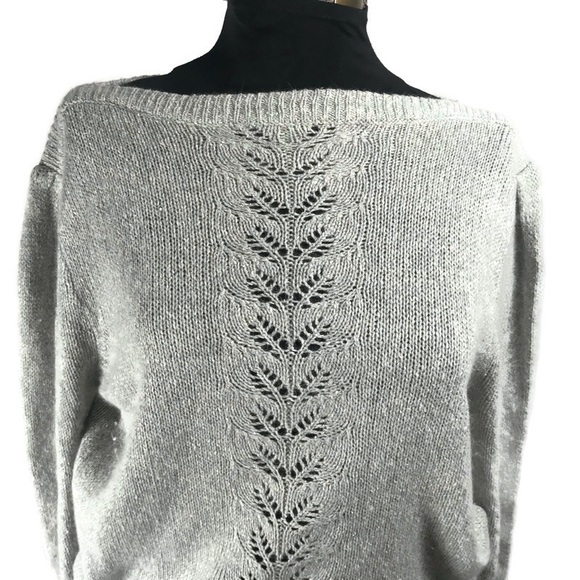 Vintage Tally-Ho Gray Silk Blend Sweater - Picture 6 of 11